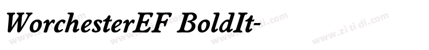 WorchesterEF BoldIt字体转换